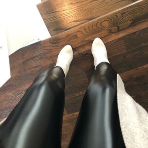 Faux leather leggings